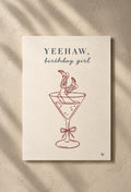 Geburtstagskarte "Yeehaw Birthday Girl"