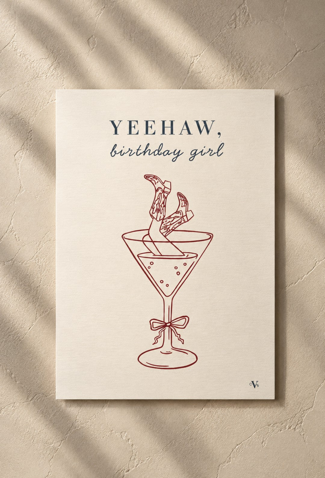 Geburtstagskarte "Yeehaw Birthday Girl"