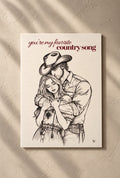 Postkarte "You're My Favorite Country Song"