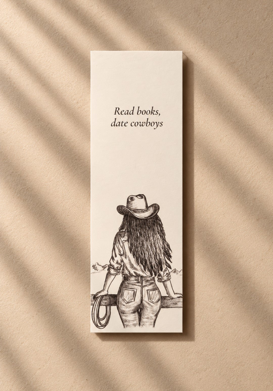 Lesezeichen "Read Books, Date Cowboys"