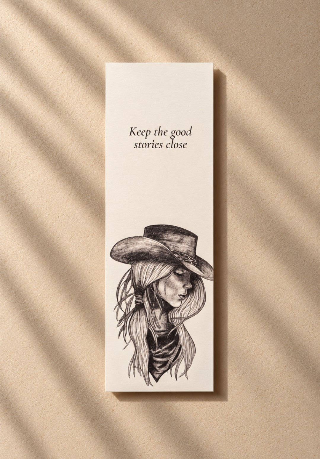 Lesezeichen "Keep the good stories close"